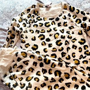 Leopard Print Lounge Set - NWT